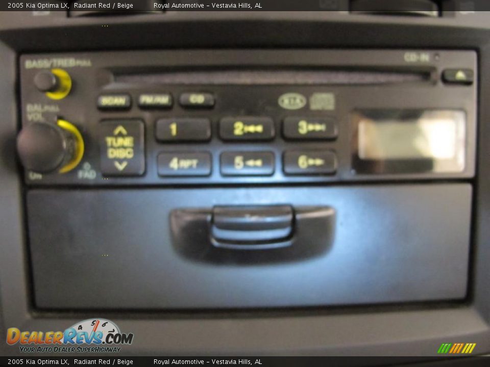2005 Kia Optima LX Radiant Red / Beige Photo #21