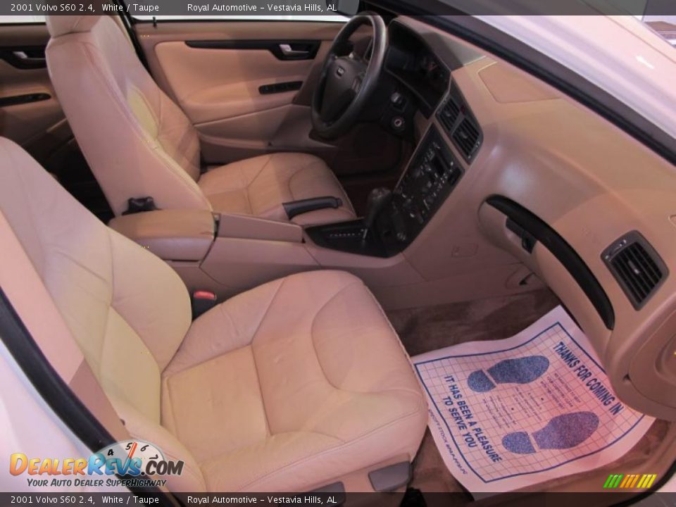 2001 Volvo S60 2.4 White / Taupe Photo #14