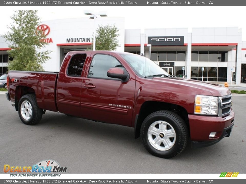 2009 Chevrolet Silverado 1500 LTZ Extended Cab 4x4 Deep Ruby Red Metallic / Ebony Photo #1