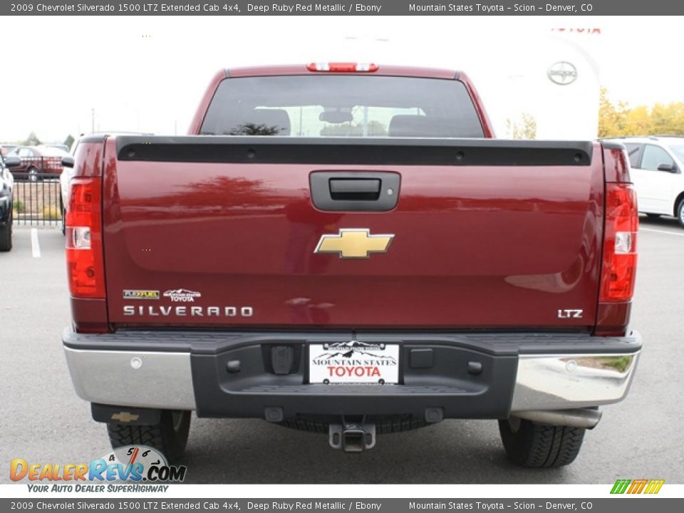 2009 Chevrolet Silverado 1500 LTZ Extended Cab 4x4 Deep Ruby Red Metallic / Ebony Photo #3