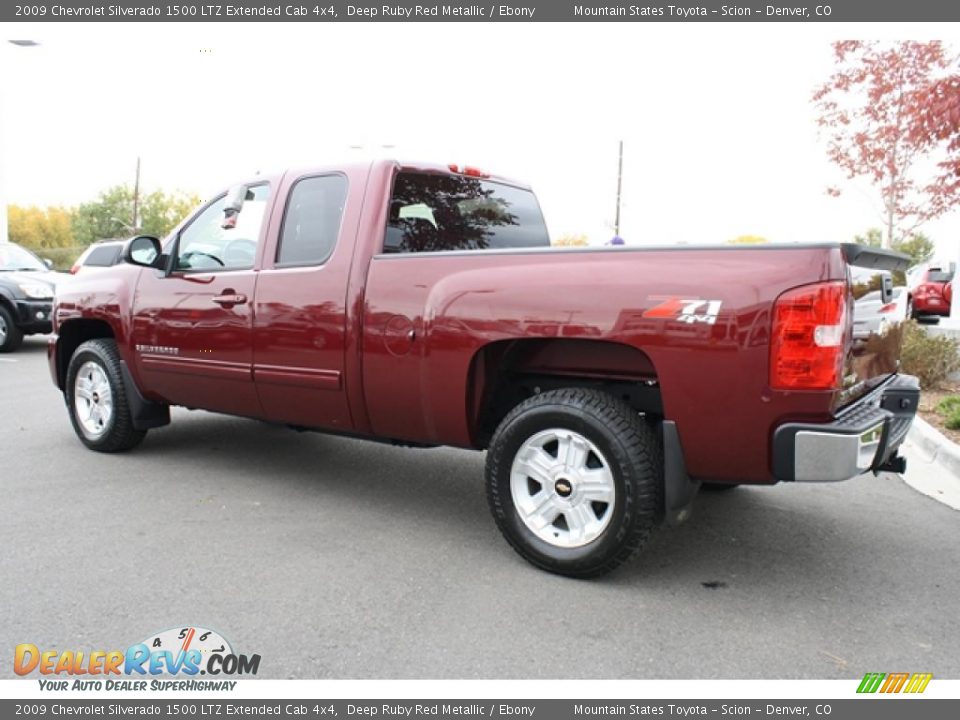 2009 Chevrolet Silverado 1500 LTZ Extended Cab 4x4 Deep Ruby Red Metallic / Ebony Photo #4