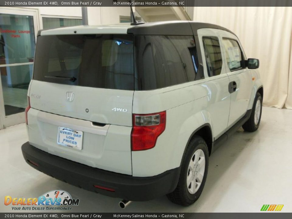 2010 Honda Element EX 4WD Omni Blue Pearl / Gray Photo #4