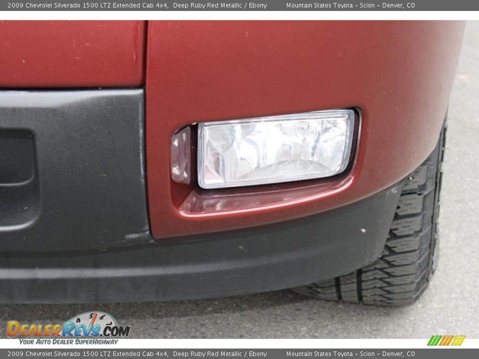 2009 Chevrolet Silverado 1500 LTZ Extended Cab 4x4 Deep Ruby Red Metallic / Ebony Photo #34