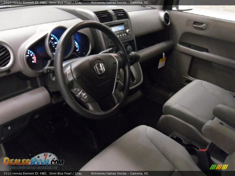 2010 Honda Element EX 4WD Omni Blue Pearl / Gray Photo #34