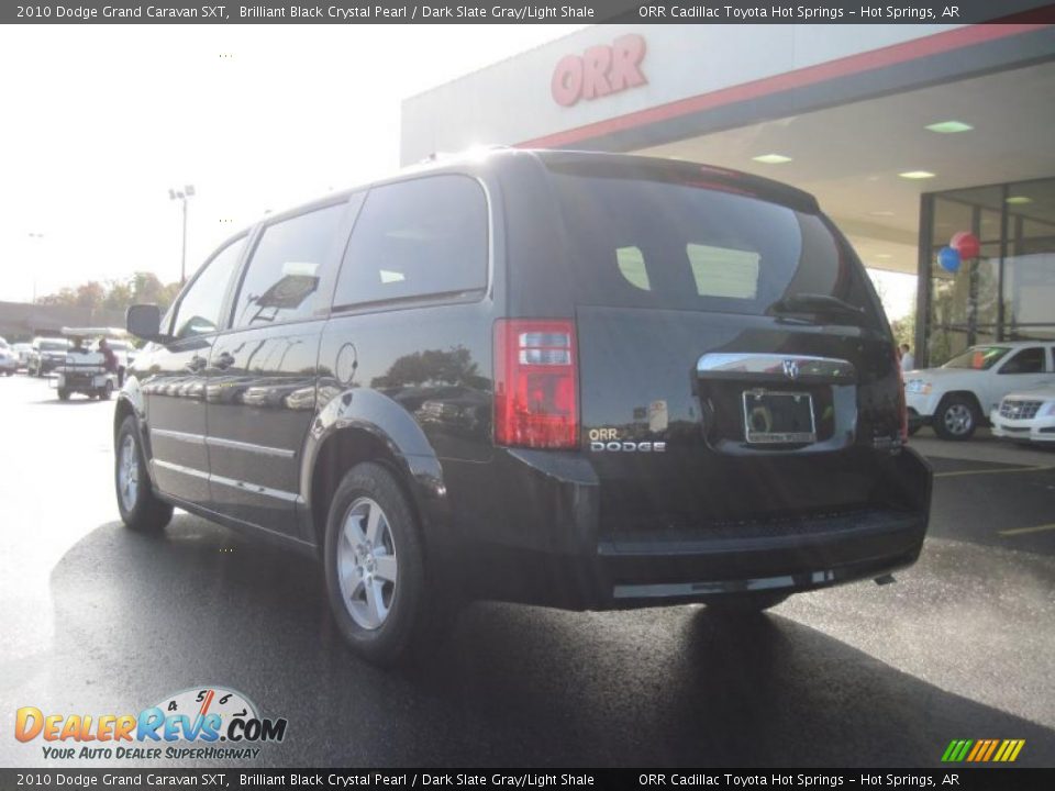 2010 Dodge Grand Caravan SXT Brilliant Black Crystal Pearl / Dark Slate Gray/Light Shale Photo #3