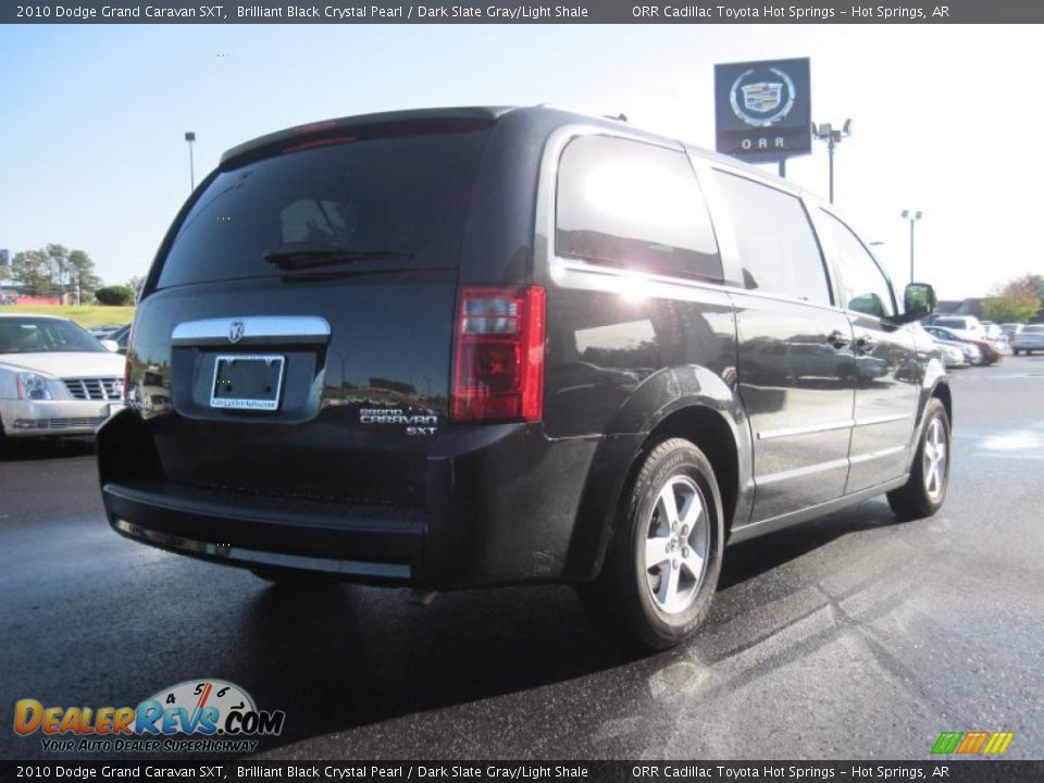 2010 Dodge Grand Caravan SXT Brilliant Black Crystal Pearl / Dark Slate Gray/Light Shale Photo #5