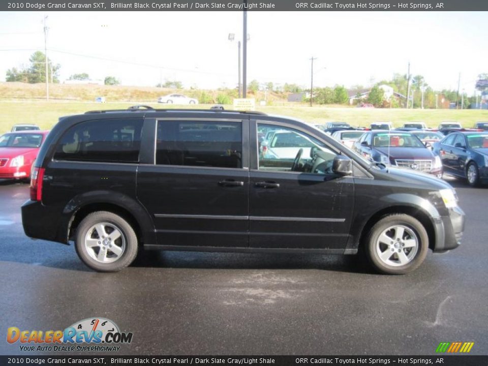 2010 Dodge Grand Caravan SXT Brilliant Black Crystal Pearl / Dark Slate Gray/Light Shale Photo #6