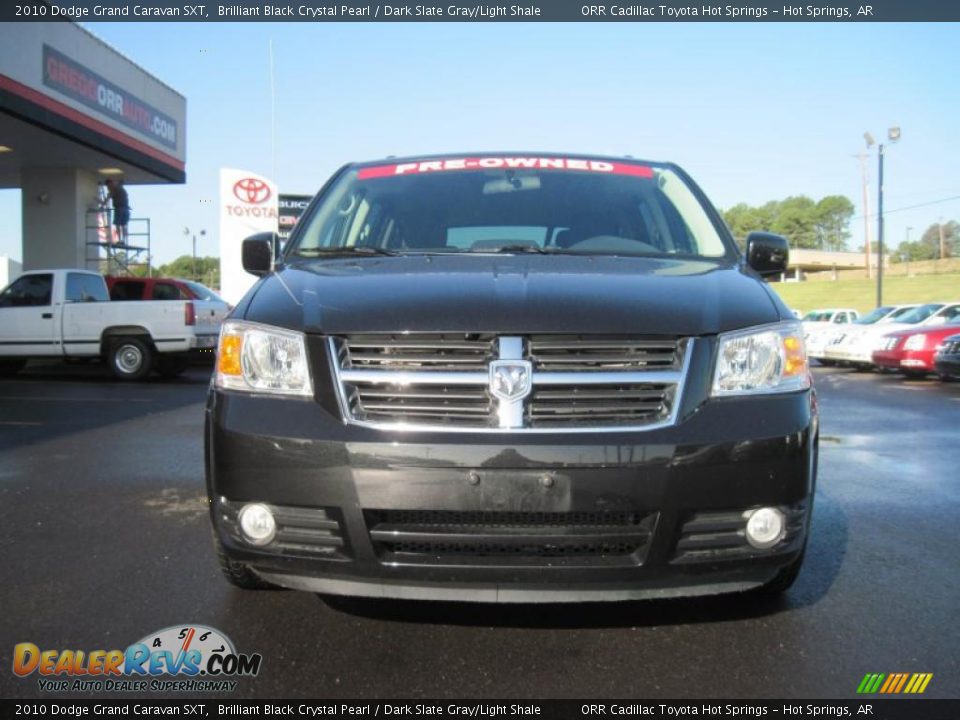 2010 Dodge Grand Caravan SXT Brilliant Black Crystal Pearl / Dark Slate Gray/Light Shale Photo #8