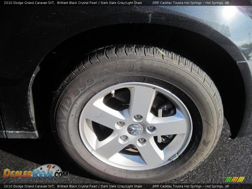 2010 Dodge Grand Caravan SXT Brilliant Black Crystal Pearl / Dark Slate Gray/Light Shale Photo #12
