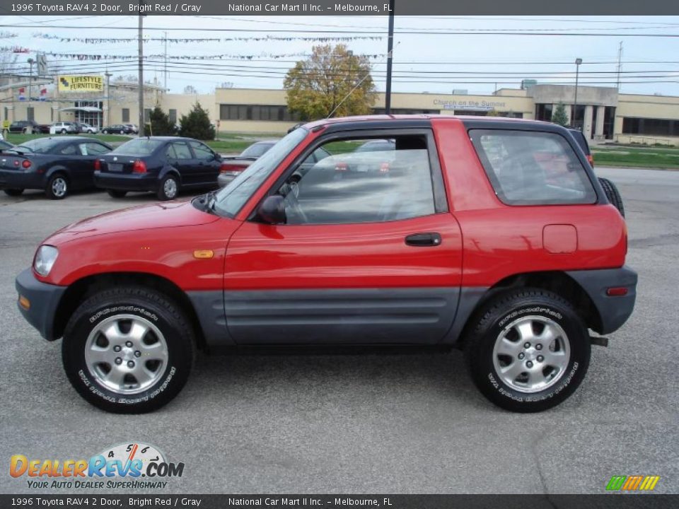 Bright Red 1996 Toyota RAV4 2 Door Photo #6
