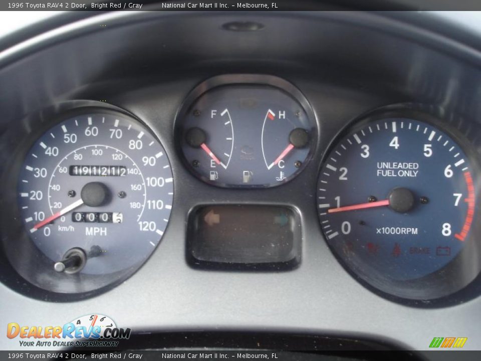 1996 Toyota RAV4 2 Door Gauges Photo #15