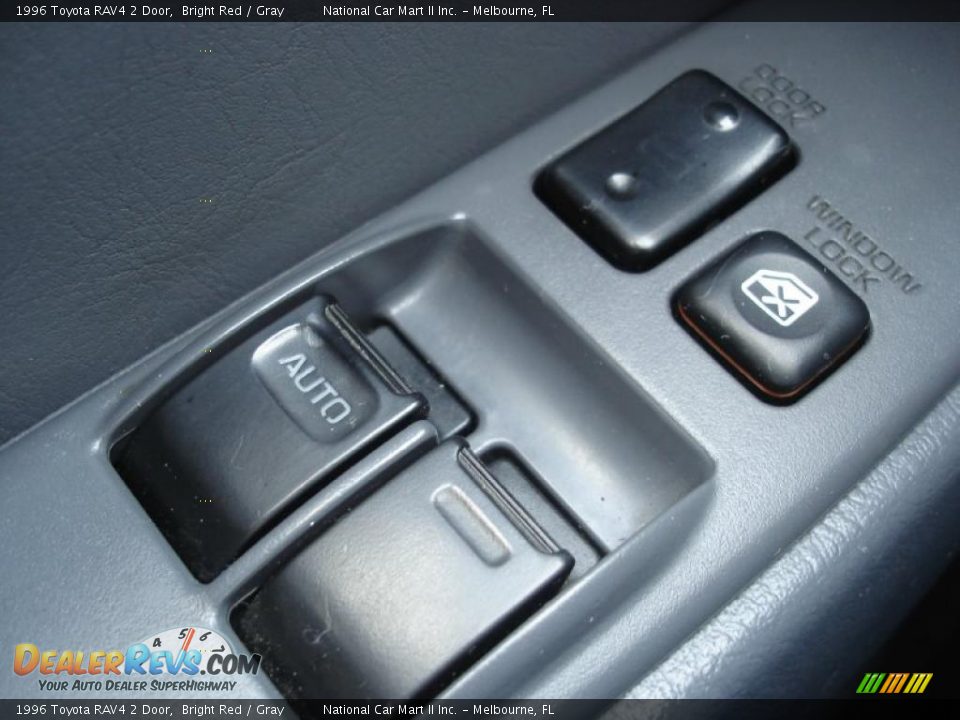 1996 Toyota RAV4 2 Door Bright Red / Gray Photo #17