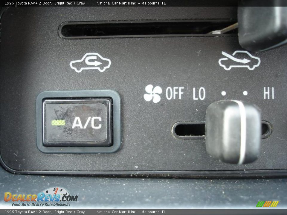 1996 Toyota RAV4 2 Door Bright Red / Gray Photo #18