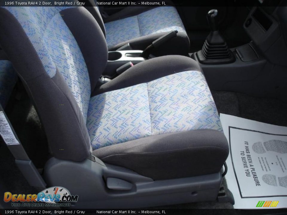 1996 Toyota RAV4 2 Door Bright Red / Gray Photo #20