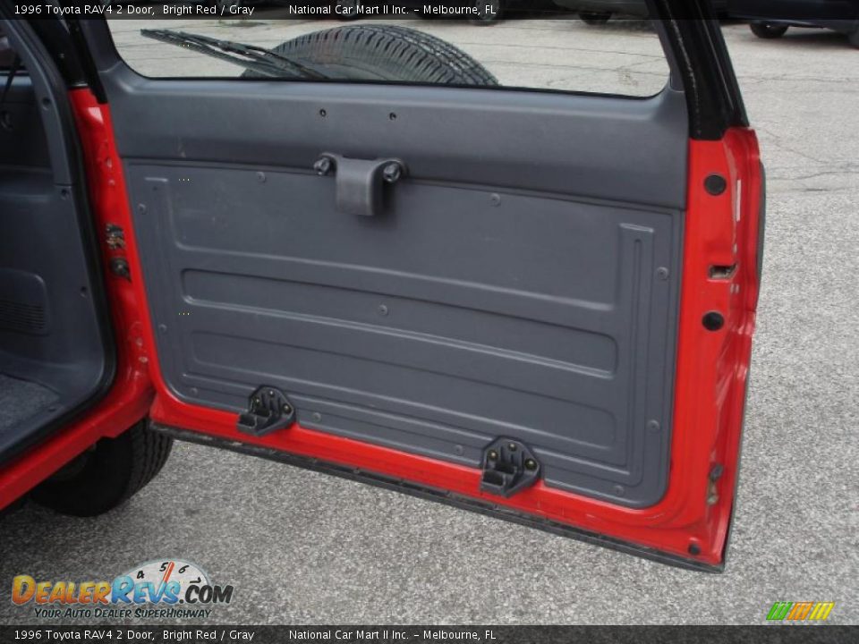 1996 Toyota RAV4 2 Door Bright Red / Gray Photo #26