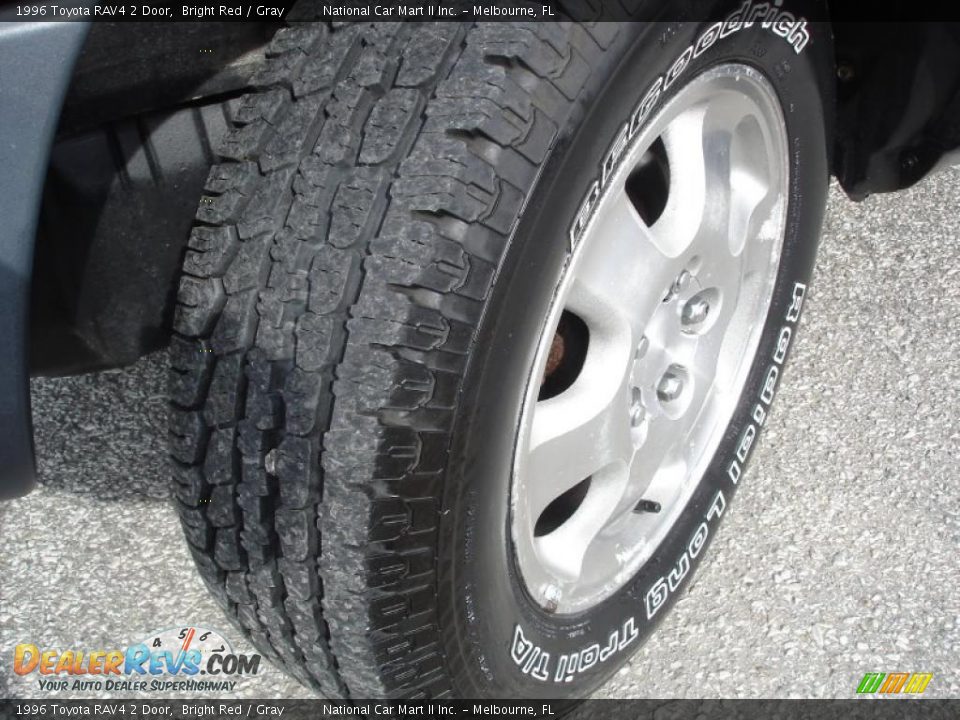 1996 Toyota RAV4 2 Door Bright Red / Gray Photo #27