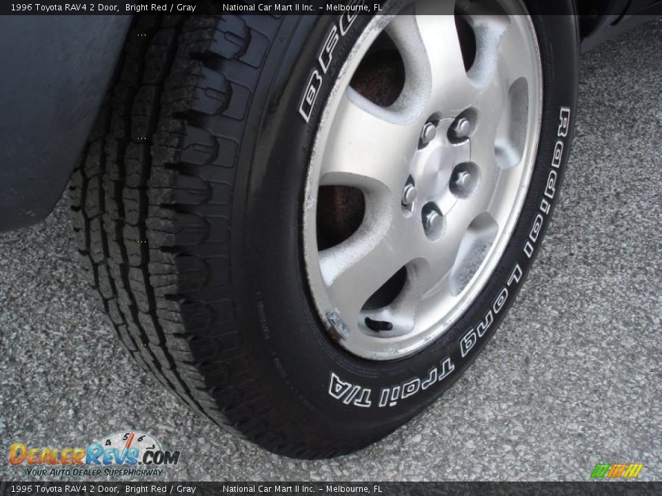 1996 Toyota RAV4 2 Door Bright Red / Gray Photo #30