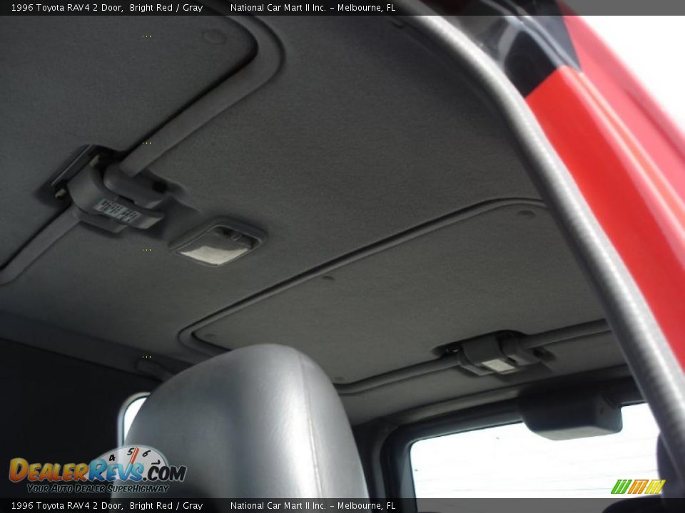 1996 Toyota RAV4 2 Door Bright Red / Gray Photo #33