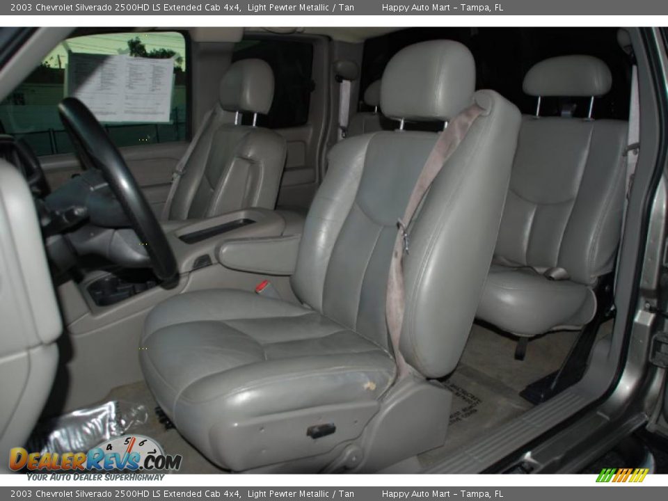Tan Interior - 2003 Chevrolet Silverado 2500HD LS Extended Cab 4x4 Photo #23