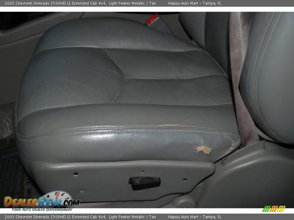 2003 Chevrolet Silverado 2500HD LS Extended Cab 4x4 Light Pewter Metallic / Tan Photo #25