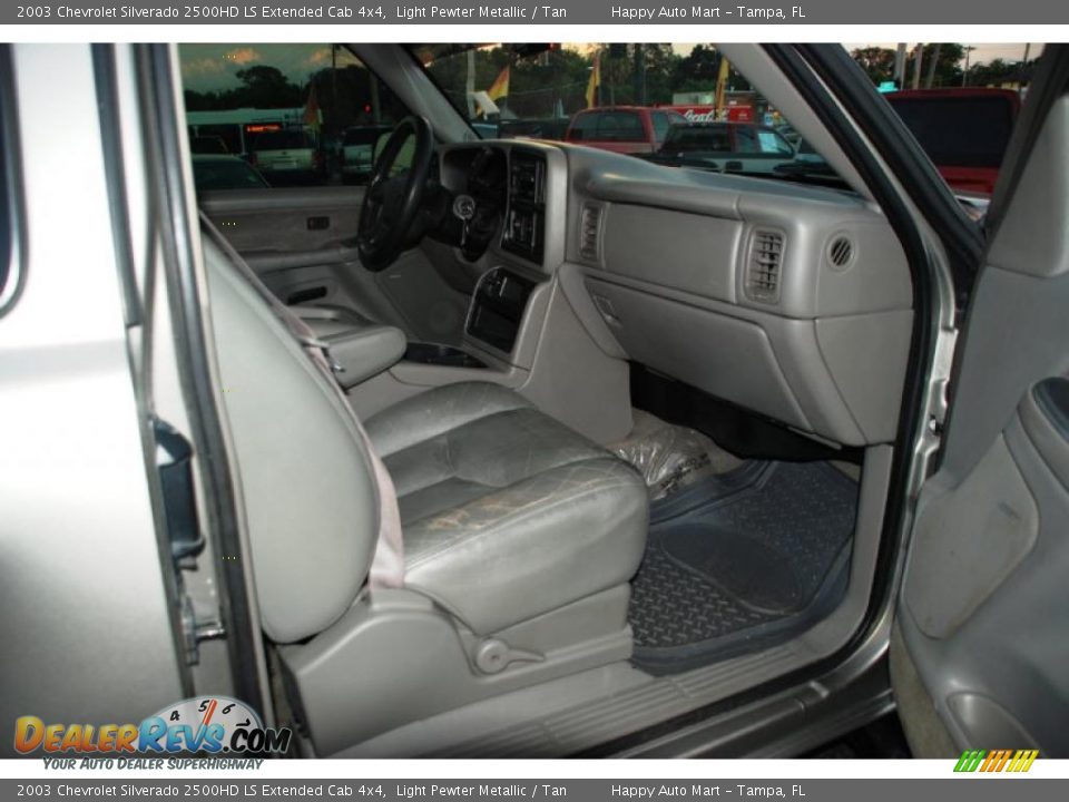 Tan Interior - 2003 Chevrolet Silverado 2500HD LS Extended Cab 4x4 Photo #28