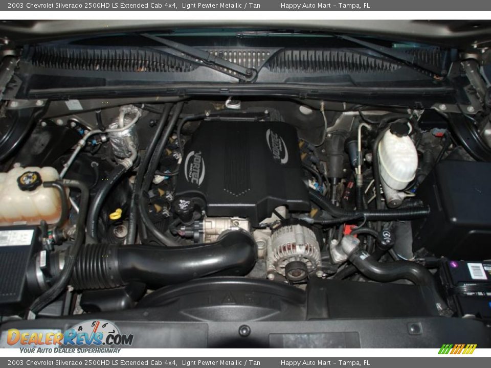 2003 Chevrolet Silverado 2500HD LS Extended Cab 4x4 8.1 Liter OHV 16-Valve Vortec V8 Engine Photo #34