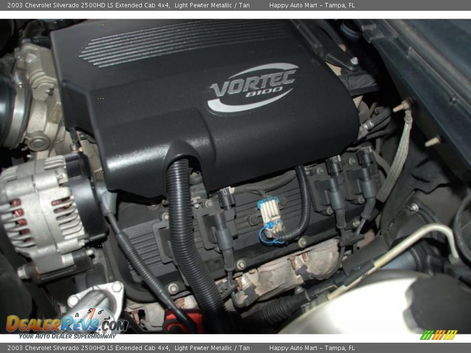 2003 Chevrolet Silverado 2500HD LS Extended Cab 4x4 8.1 Liter OHV 16-Valve Vortec V8 Engine Photo #35