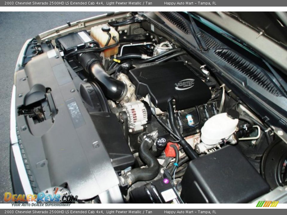 2003 Chevrolet Silverado 2500HD LS Extended Cab 4x4 8.1 Liter OHV 16-Valve Vortec V8 Engine Photo #36
