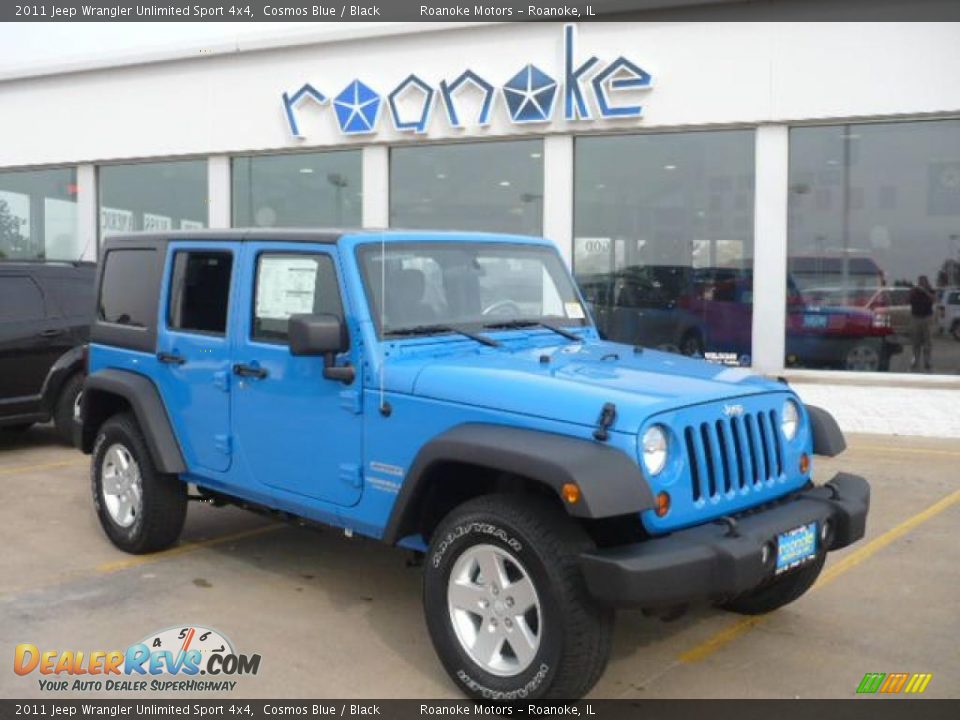 Front 3/4 View of 2011 Jeep Wrangler Unlimited Sport 4x4 Photo #1