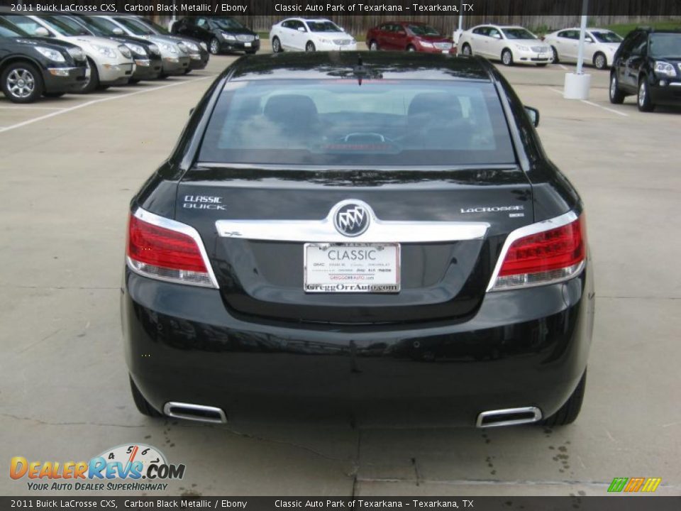 2011 Buick LaCrosse CXS Carbon Black Metallic / Ebony Photo #4