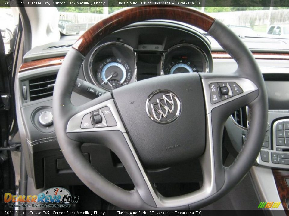 2011 Buick LaCrosse CXS Carbon Black Metallic / Ebony Photo #10