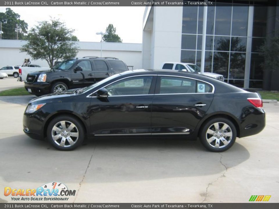 2011 Buick LaCrosse CXL Carbon Black Metallic / Cocoa/Cashmere Photo #2