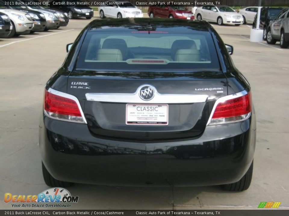 2011 Buick LaCrosse CXL Carbon Black Metallic / Cocoa/Cashmere Photo #4