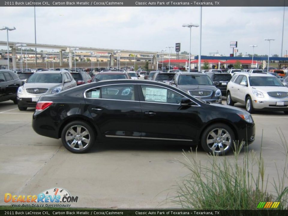 2011 Buick LaCrosse CXL Carbon Black Metallic / Cocoa/Cashmere Photo #6