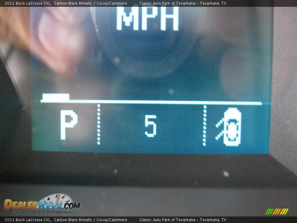 2011 Buick LaCrosse CXL Carbon Black Metallic / Cocoa/Cashmere Photo #11