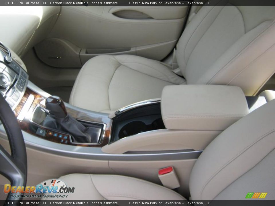 2011 Buick LaCrosse CXL Carbon Black Metallic / Cocoa/Cashmere Photo #12