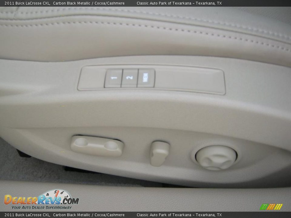 2011 Buick LaCrosse CXL Carbon Black Metallic / Cocoa/Cashmere Photo #15