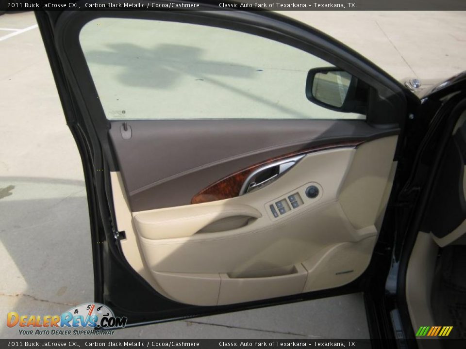 2011 Buick LaCrosse CXL Carbon Black Metallic / Cocoa/Cashmere Photo #17