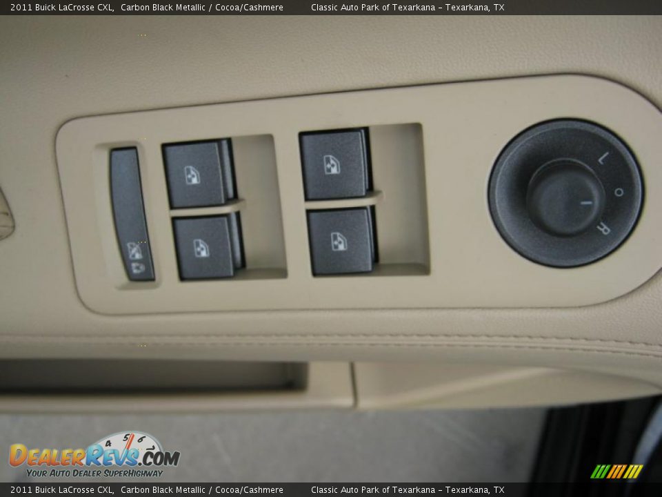 2011 Buick LaCrosse CXL Carbon Black Metallic / Cocoa/Cashmere Photo #18