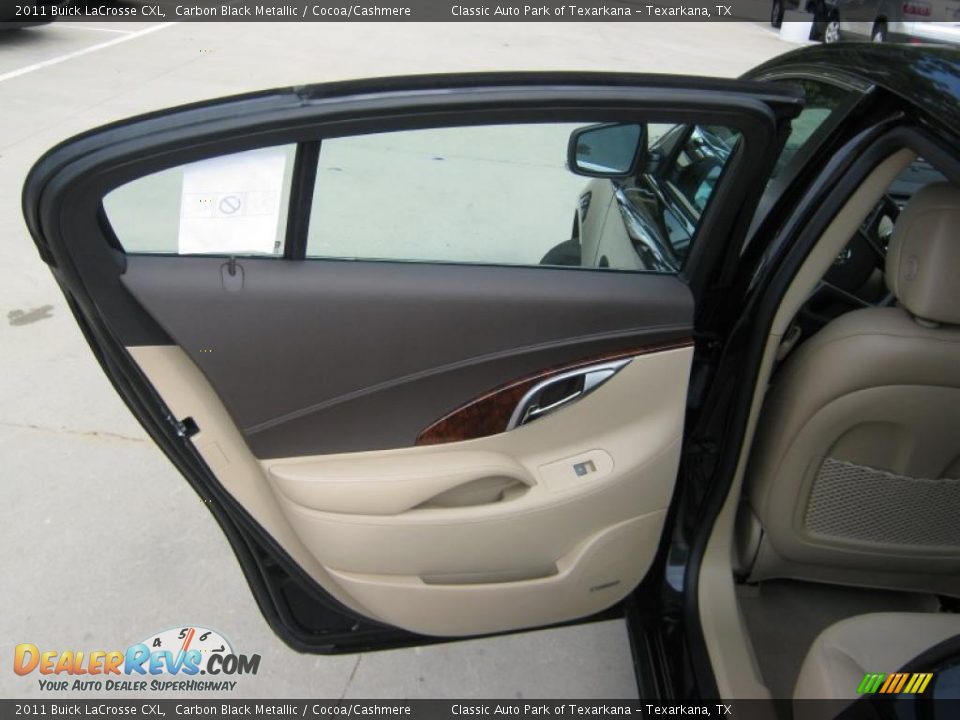 2011 Buick LaCrosse CXL Carbon Black Metallic / Cocoa/Cashmere Photo #19