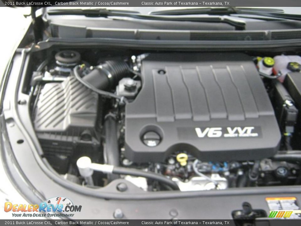 2011 Buick LaCrosse CXL Carbon Black Metallic / Cocoa/Cashmere Photo #24