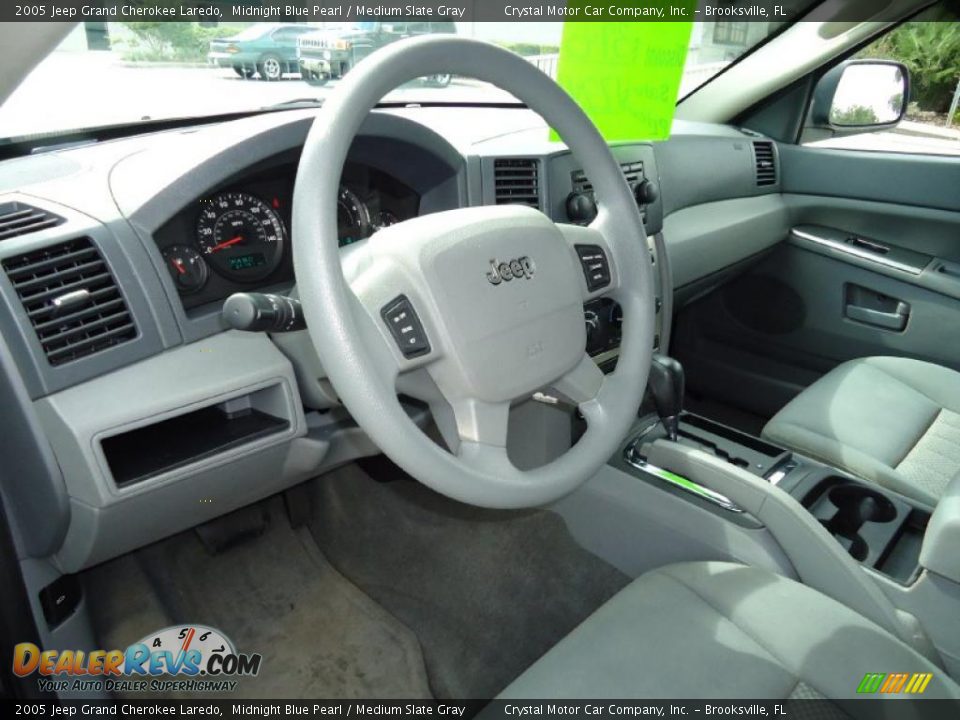 2005 Jeep Grand Cherokee Laredo Midnight Blue Pearl / Medium Slate Gray Photo #6