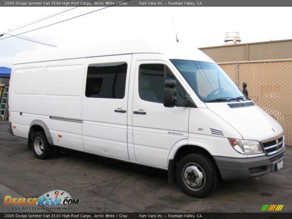2006 Dodge Sprinter Van 3500 High Roof Cargo Arctic White / Gray Photo #1