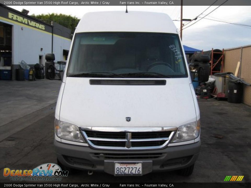 2006 Dodge Sprinter Van 3500 High Roof Cargo Arctic White / Gray Photo #2