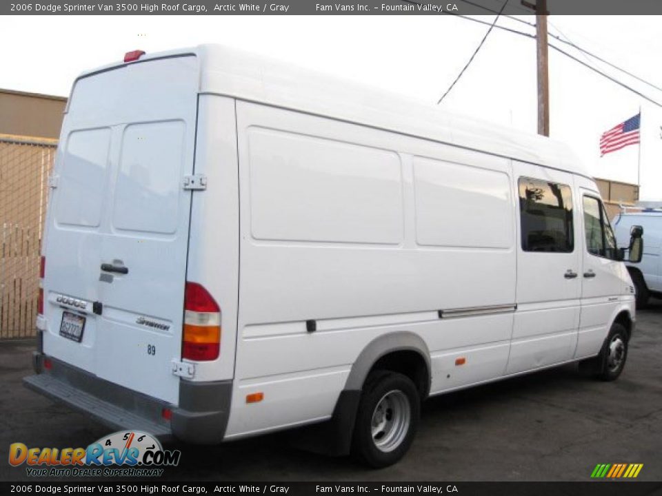 2006 Dodge Sprinter Van 3500 High Roof Cargo Arctic White / Gray Photo #3