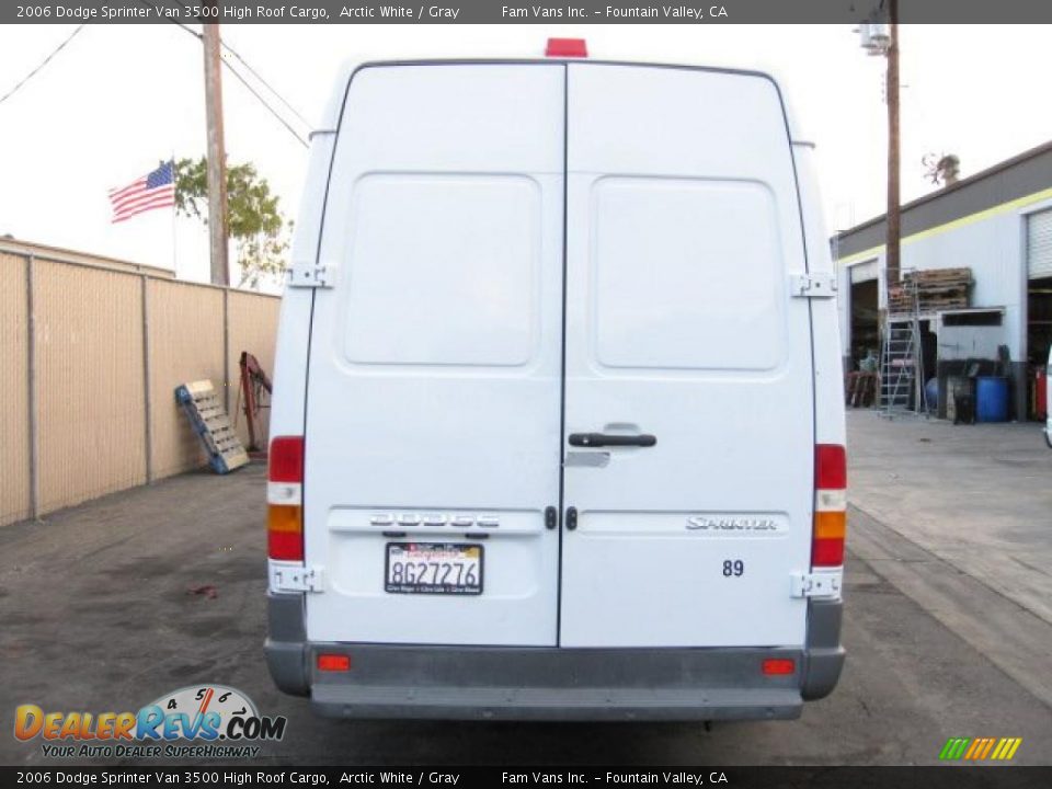 2006 Dodge Sprinter Van 3500 High Roof Cargo Arctic White / Gray Photo #4