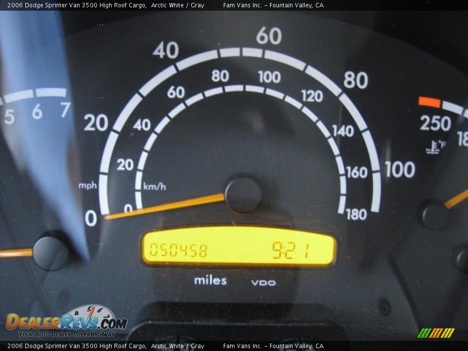 2006 Dodge Sprinter Van 3500 High Roof Cargo Arctic White / Gray Photo #10