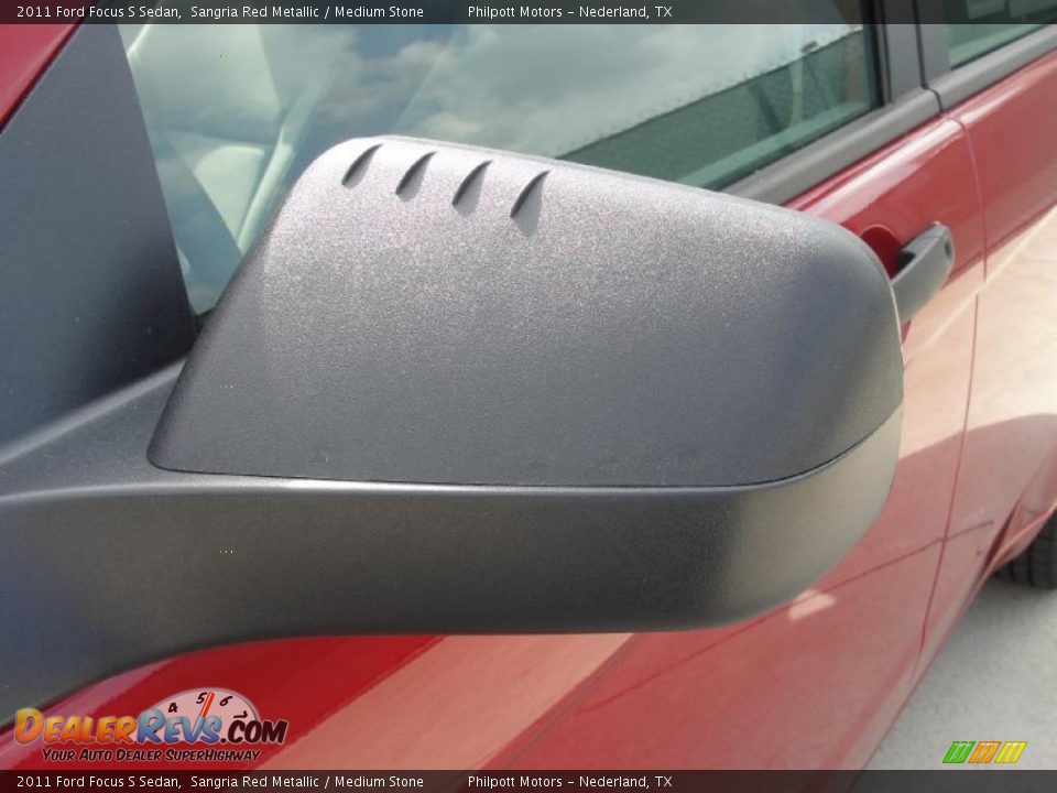 2011 Ford Focus S Sedan Sangria Red Metallic / Medium Stone Photo #11