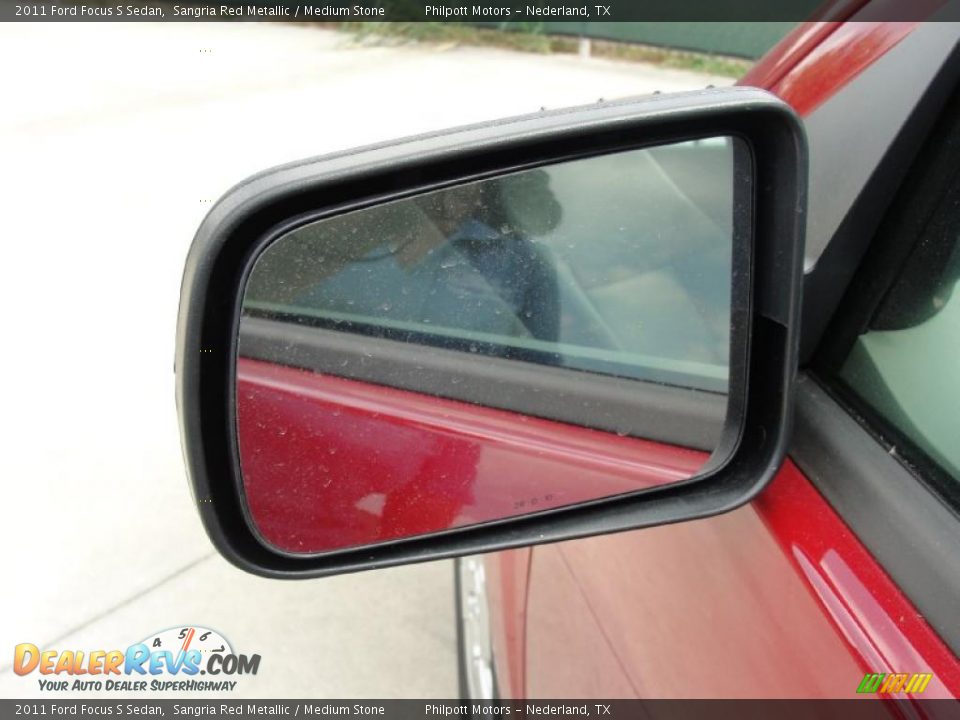 2011 Ford Focus S Sedan Sangria Red Metallic / Medium Stone Photo #12