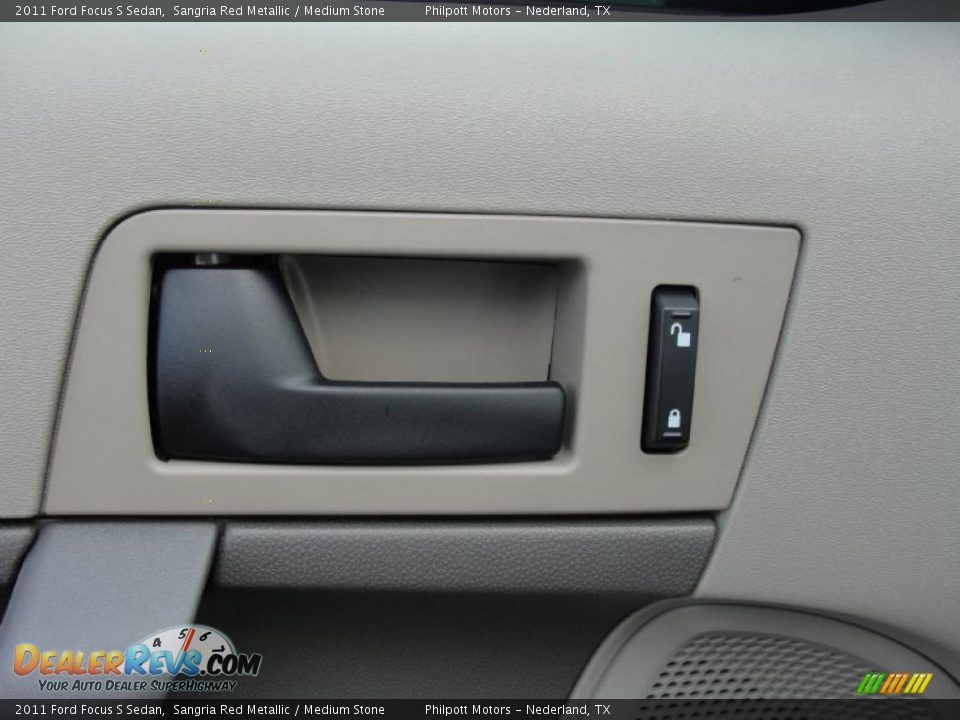 2011 Ford Focus S Sedan Sangria Red Metallic / Medium Stone Photo #21